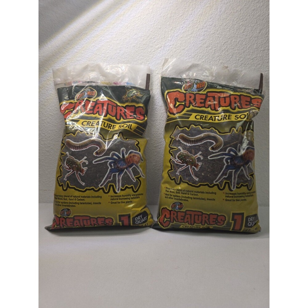 pack of 2 Zoo Med Creatures Creature Soil - Natural Blend for Invertebrate